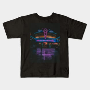 Neon Flas Cafe Kids T-Shirt